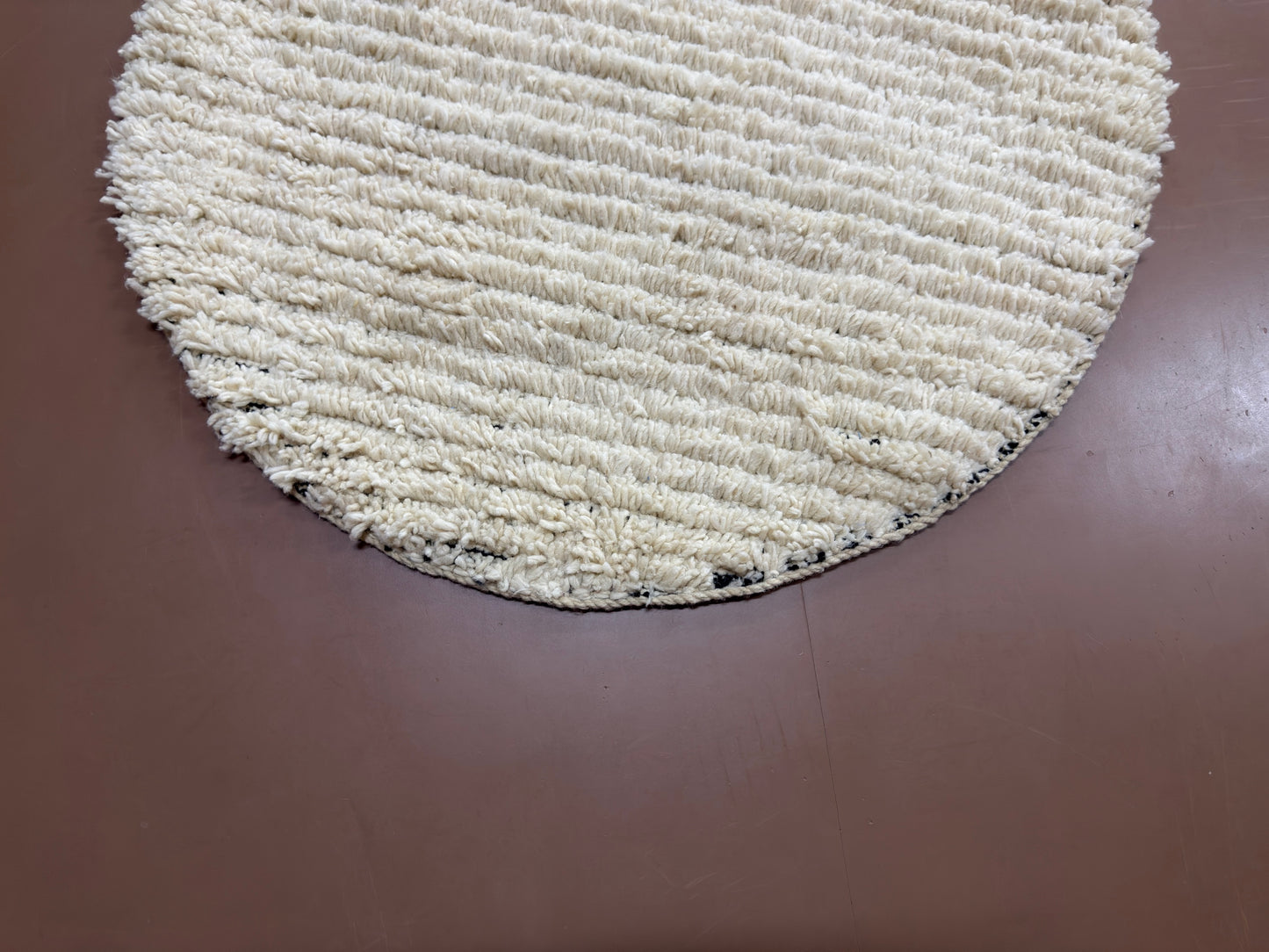 Handmade Round Rug - Custom Wool Berber Rug - Moroccan Rug