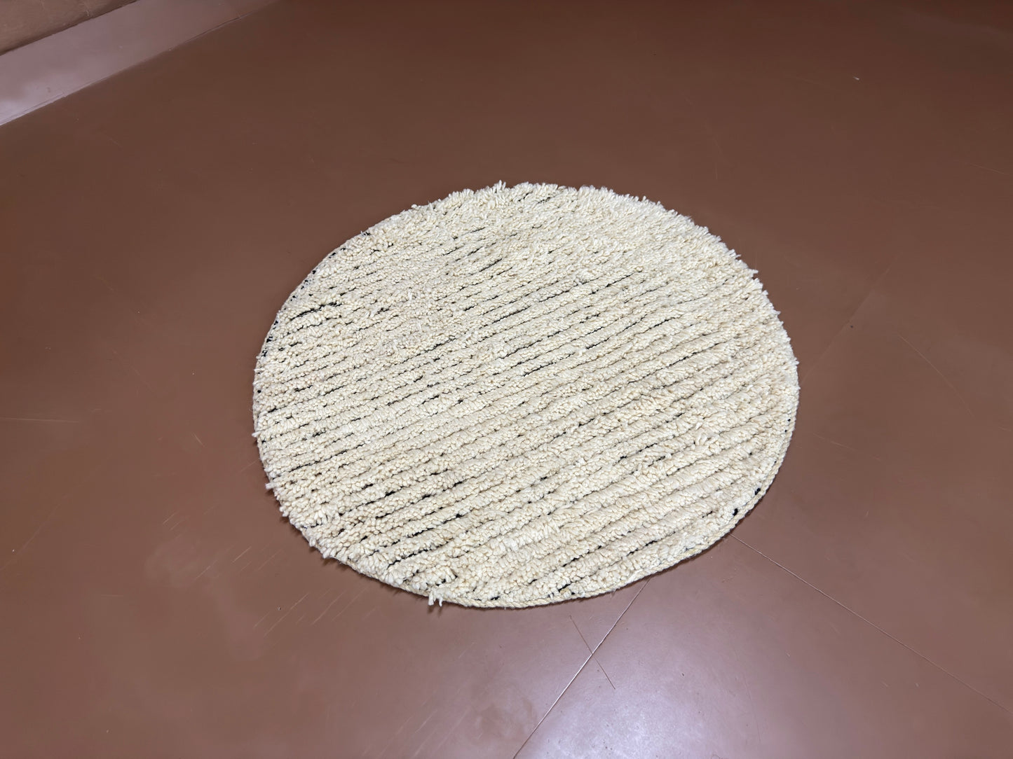 Handmade Round Rug - Custom Wool Berber Rug - Moroccan Rug
