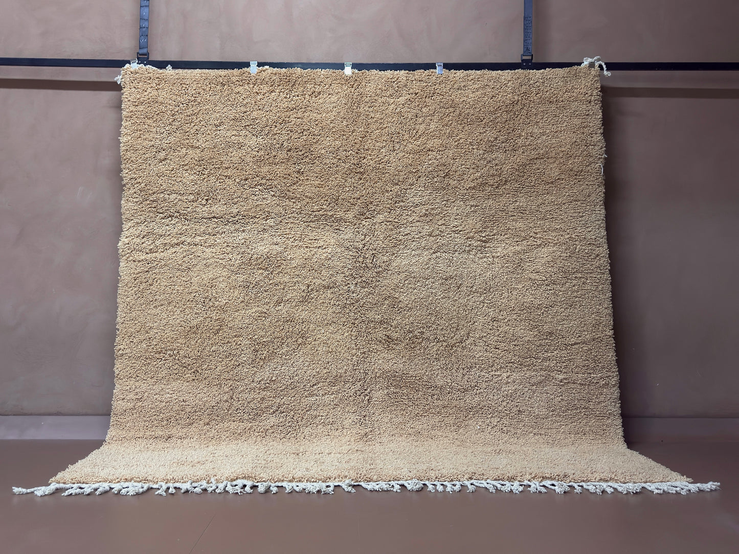 Handwoven Moroccan Wool Rug – Minimalist Berber Style