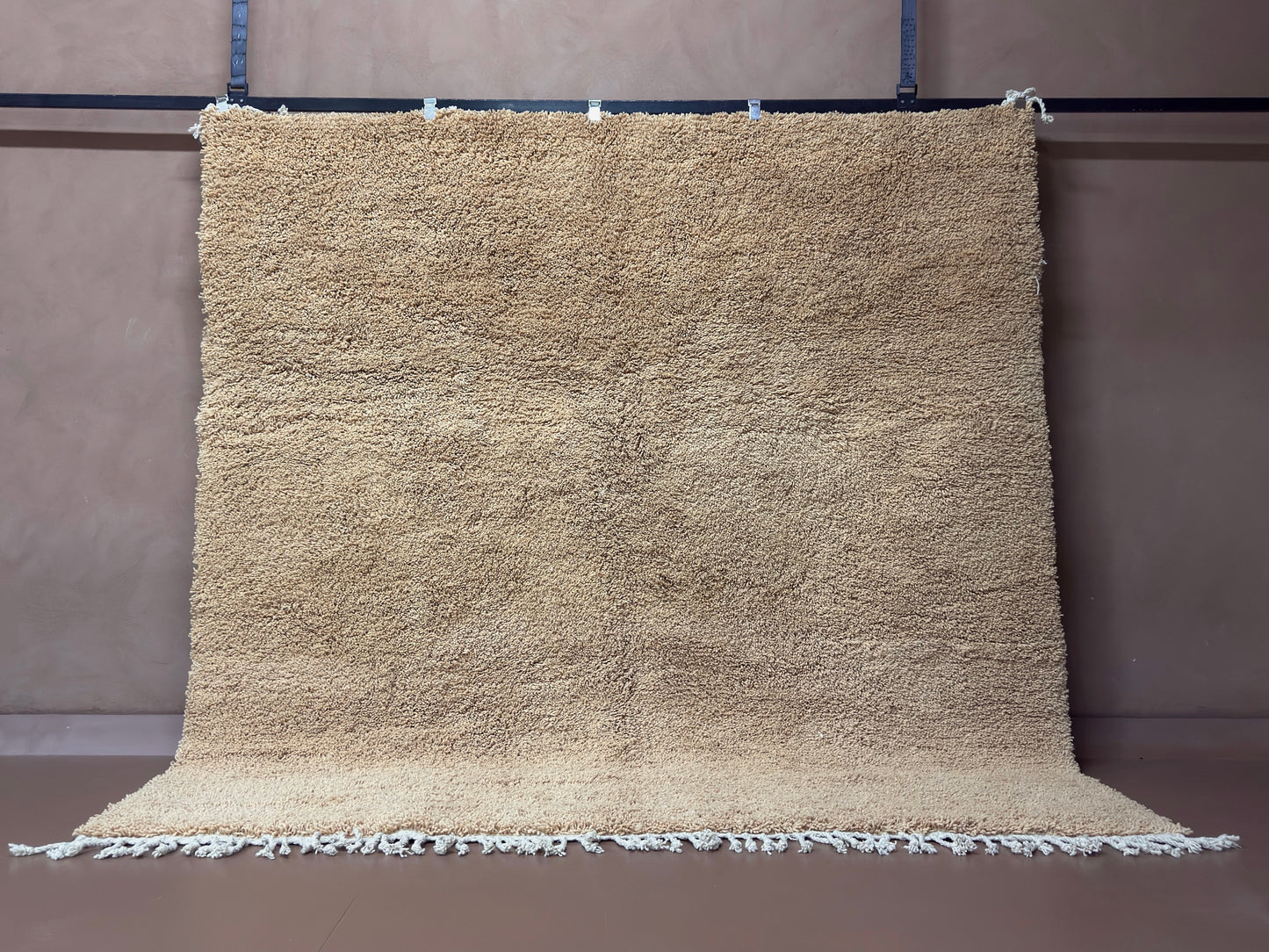 Handwoven Moroccan Wool Rug – Minimalist Berber Style