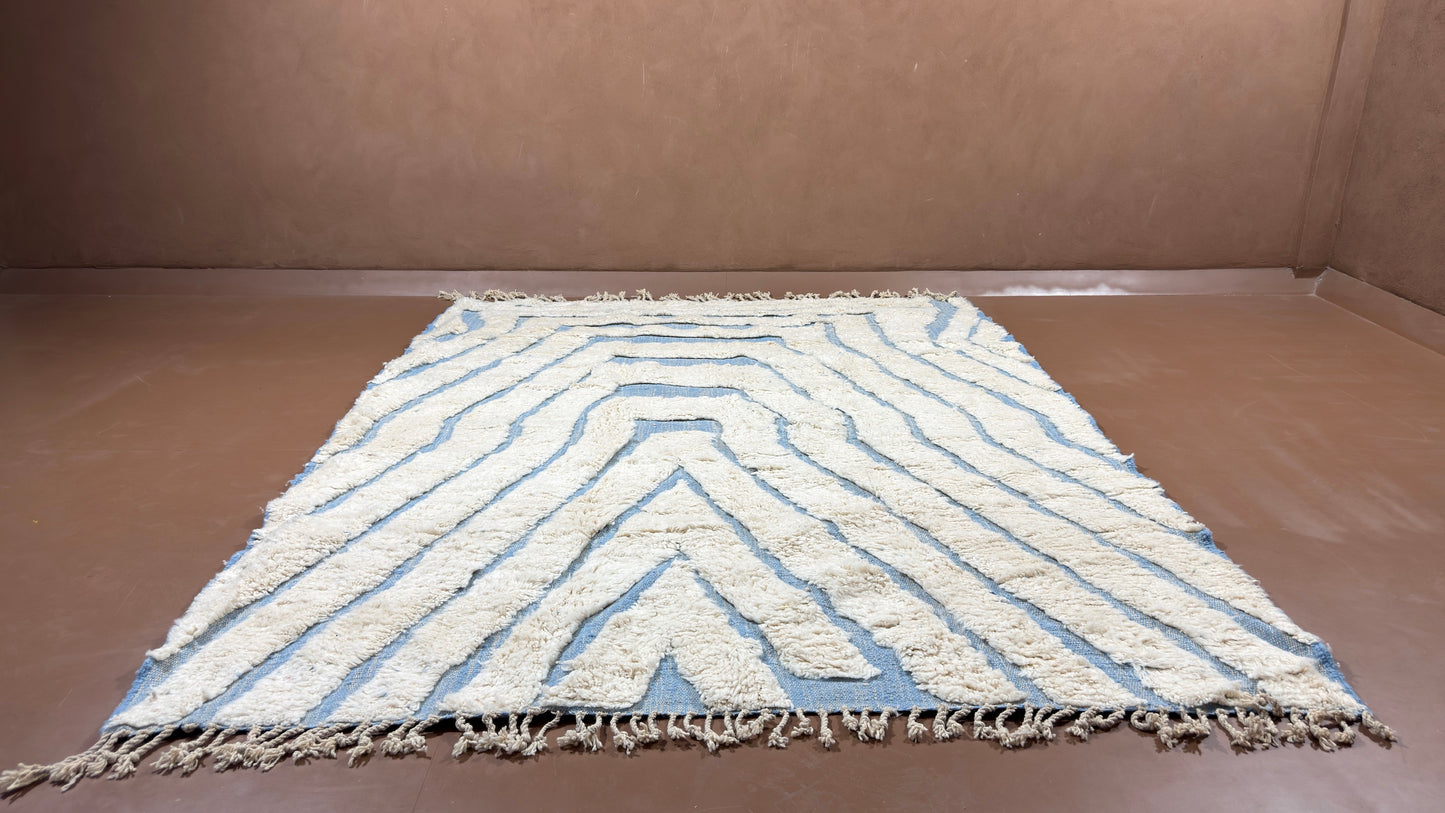 Beni Ourain Moroccan  Rug - Custom Wool Rug - Handmade Rug