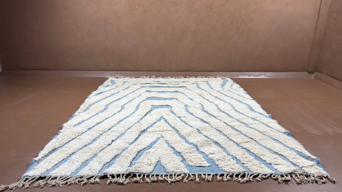 Beni Ourain Moroccan  Rug - Custom Wool Rug - Handmade Rug