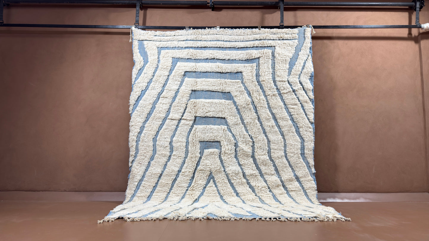 Beni Ourain Moroccan  Rug - Custom Wool Rug - Handmade Rug