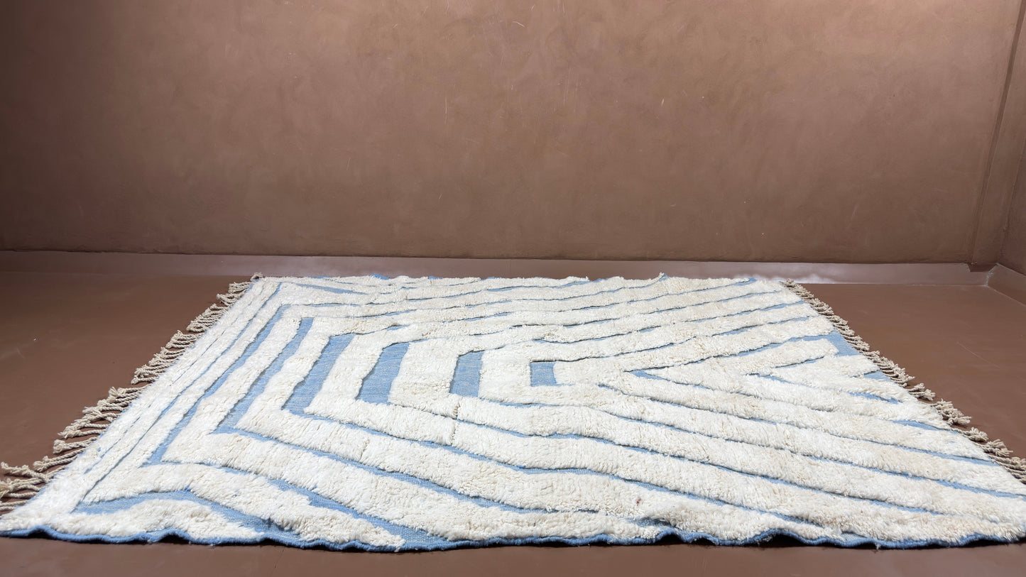 Beni Ourain Moroccan  Rug - Custom Wool Rug - Handmade Rug