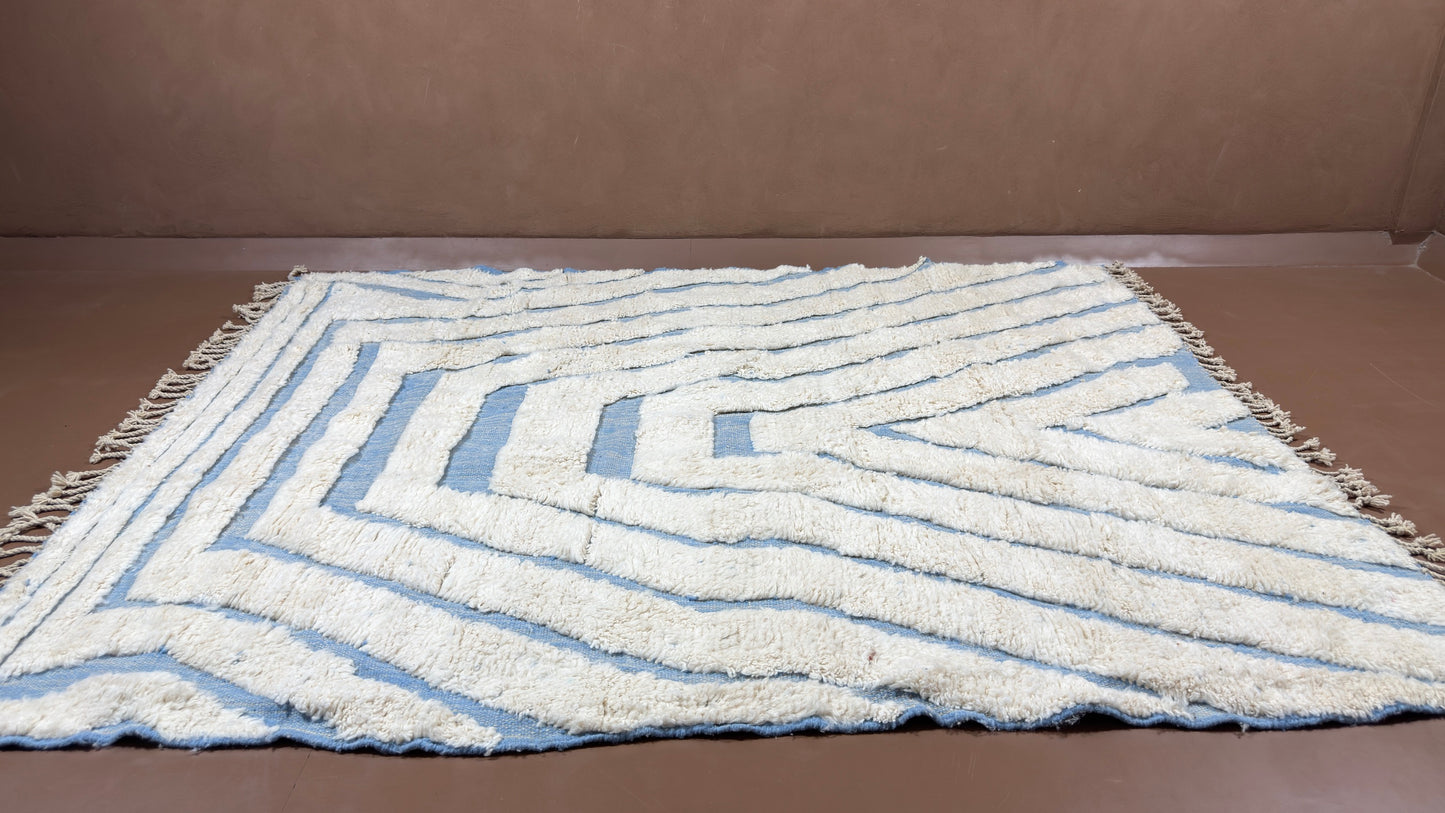 Beni Ourain Moroccan  Rug - Custom Wool Rug - Handmade Rug
