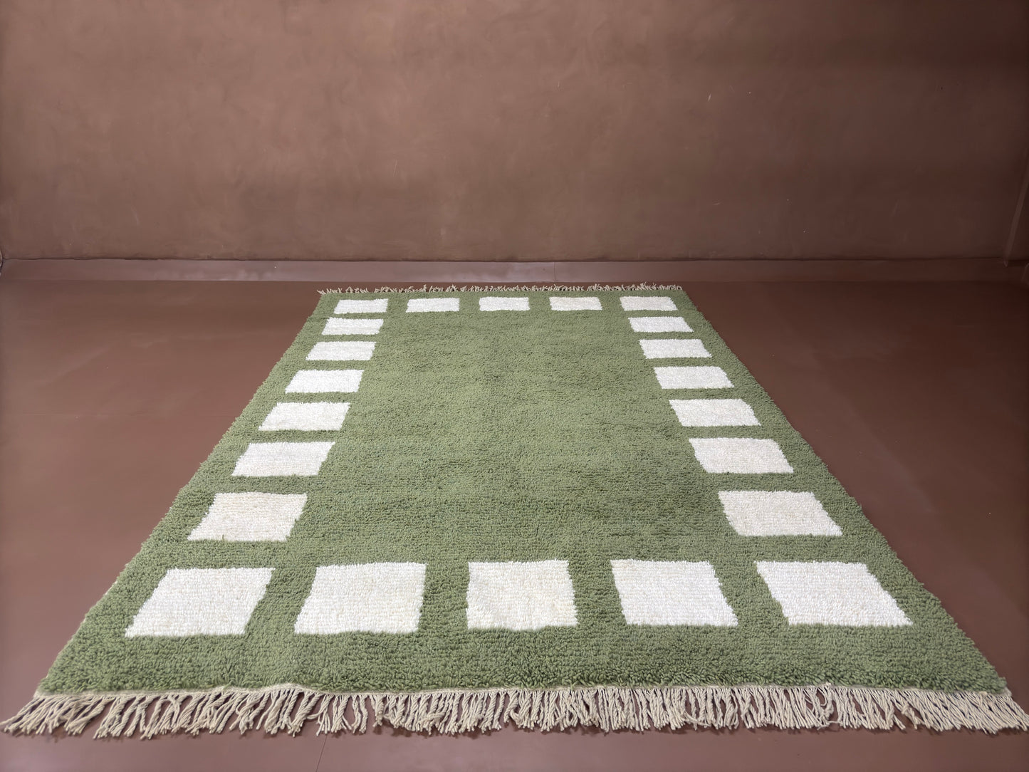 Handwoven Moroccan Wool Rug - Custom Rug