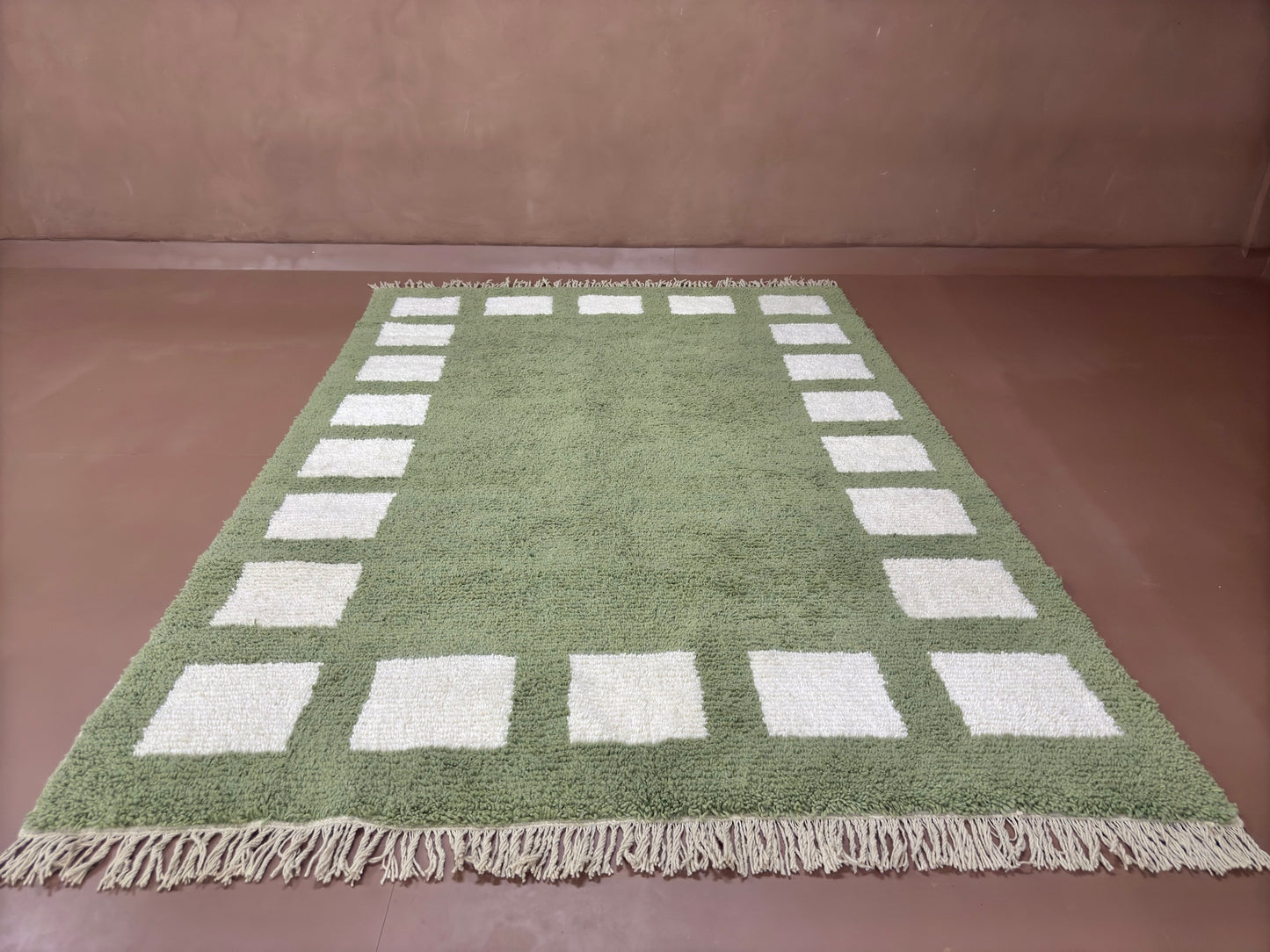 Handwoven Moroccan Wool Rug - Custom Rug