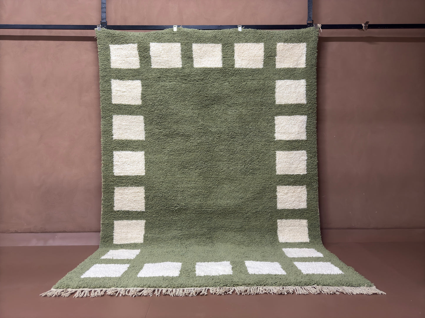 Handwoven Moroccan Wool Rug - Custom Rug