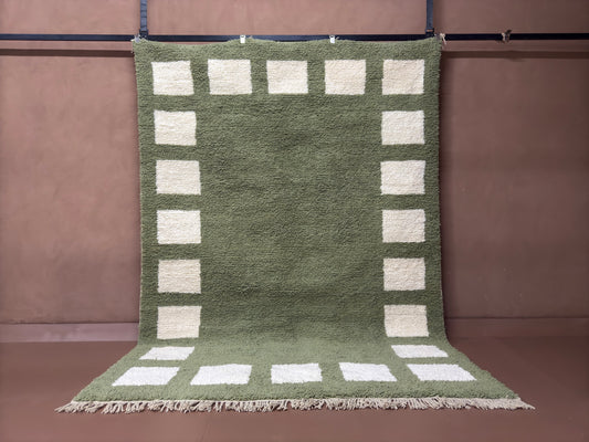 Handwoven Moroccan Wool Rug - Custom Rug