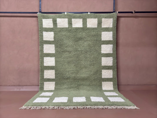 Handwoven Moroccan Wool Rug - Custom Rug