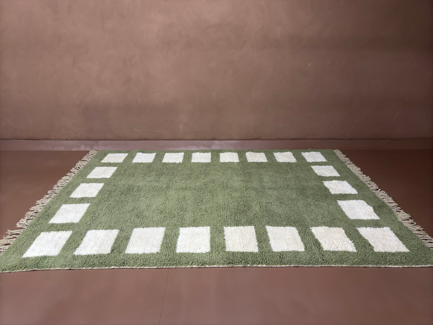 Handwoven Moroccan Wool Rug - Custom Rug