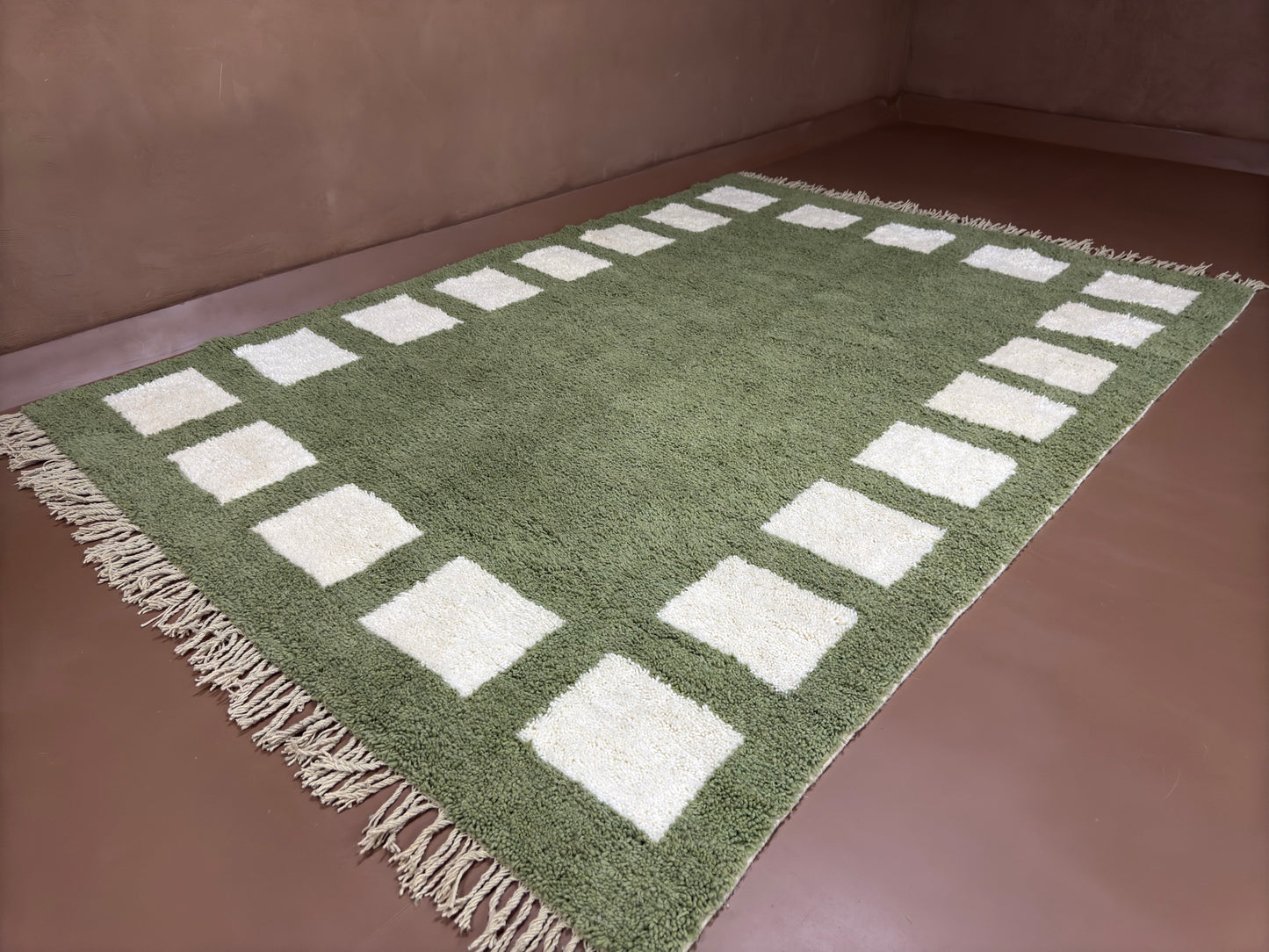 Handwoven Moroccan Wool Rug - Custom Rug
