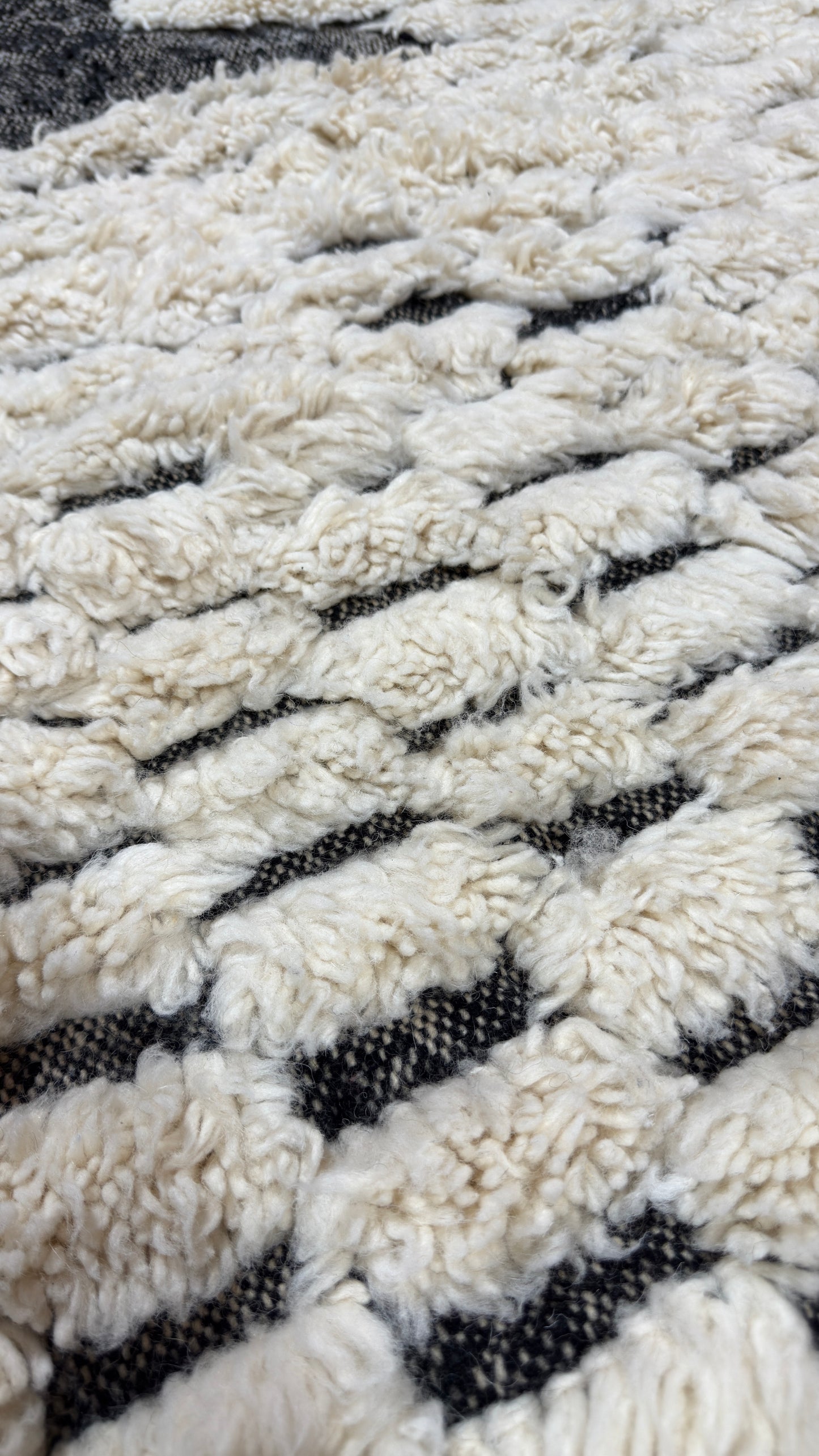 Handmade Moroccan Beni Ourain Rug -  Custom Moroccan Rug - Wool Rug
