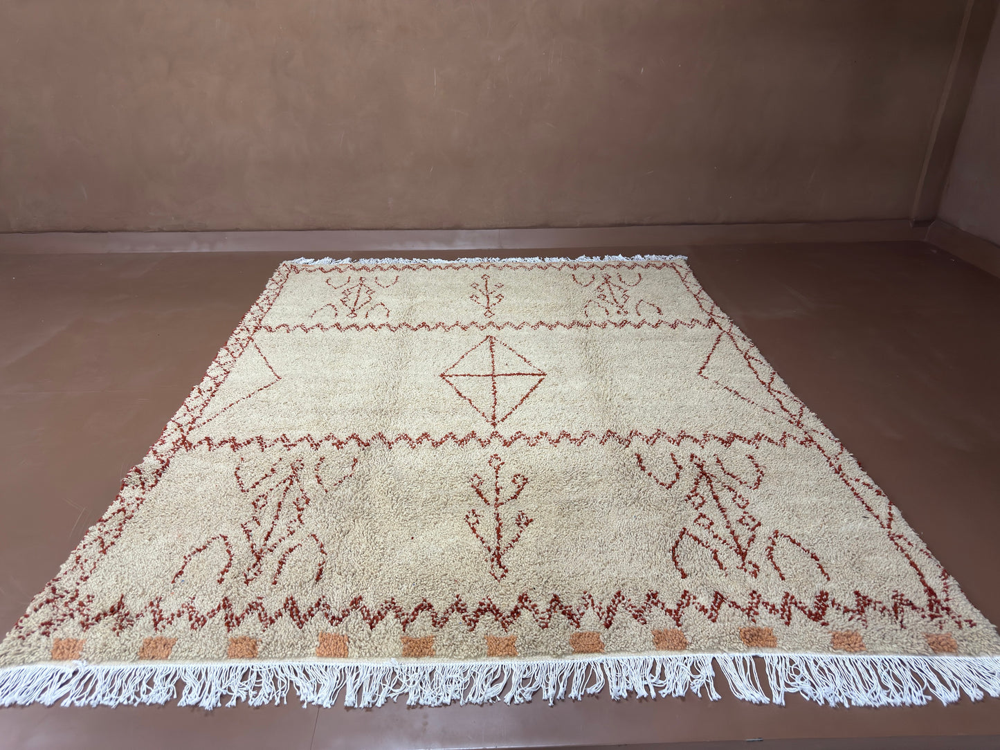 Custom Handwoven Moroccan Rug -Wool rug