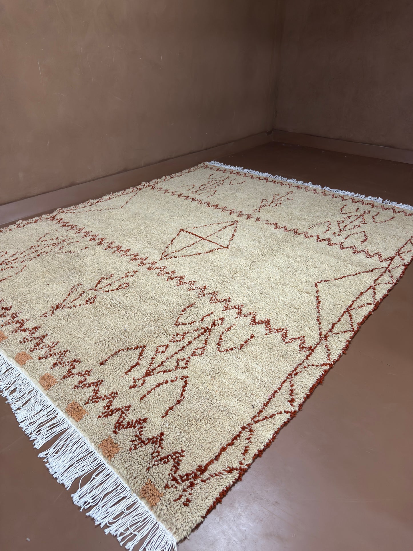 Custom Handwoven Moroccan Rug -Wool rug