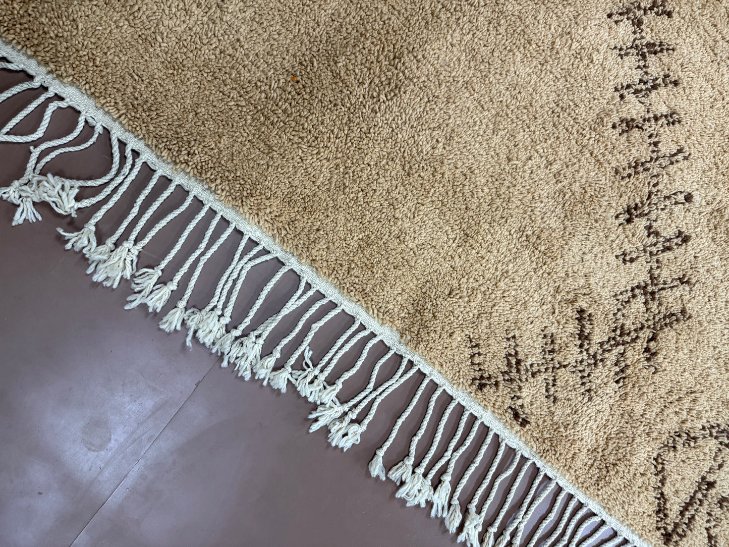 Handwoven Moroccan Wool Rug – Berber Design - Custom Rug