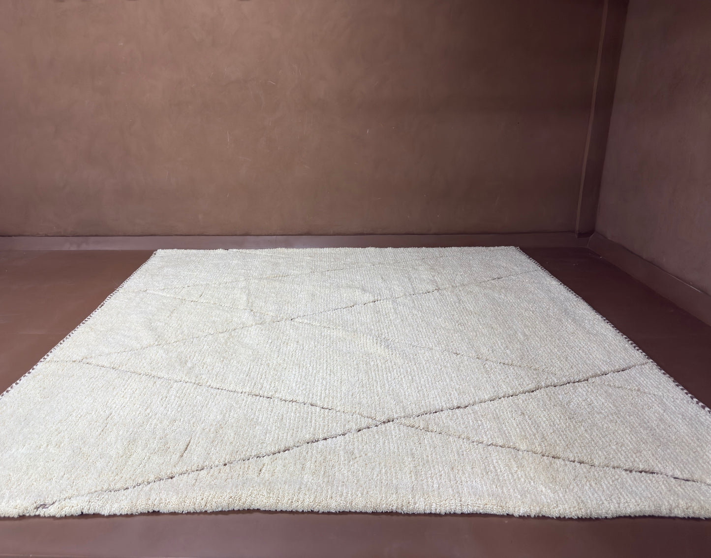 Handwoven Moroccan Beni Ourain Wool Rug – Custom rug