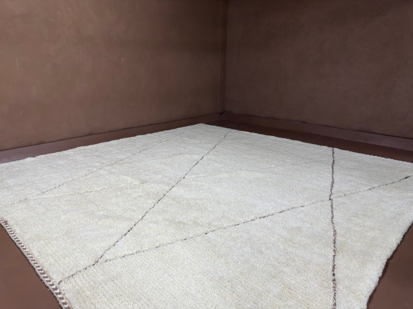 Handwoven Moroccan Beni Ourain Wool Rug – Custom rug