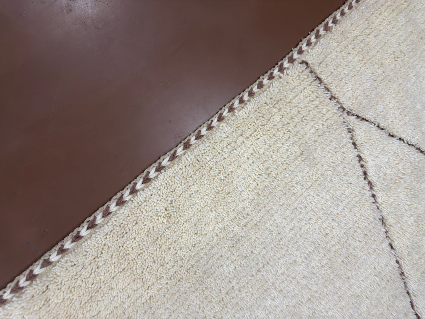 Handwoven Moroccan Beni Ourain Wool Rug – Custom rug